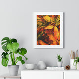 Multi Colored Croton Leaves Poster | Vertical Frame