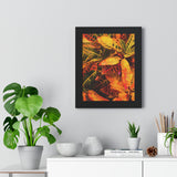 Multi Colored Croton Leaves Poster | Vertical Frame