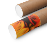 Multi Colored Croton Leaves | Premium Matte Vertical Poster