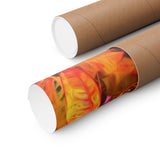 Multi Colored Croton Leaves | Premium Matte Vertical Poster