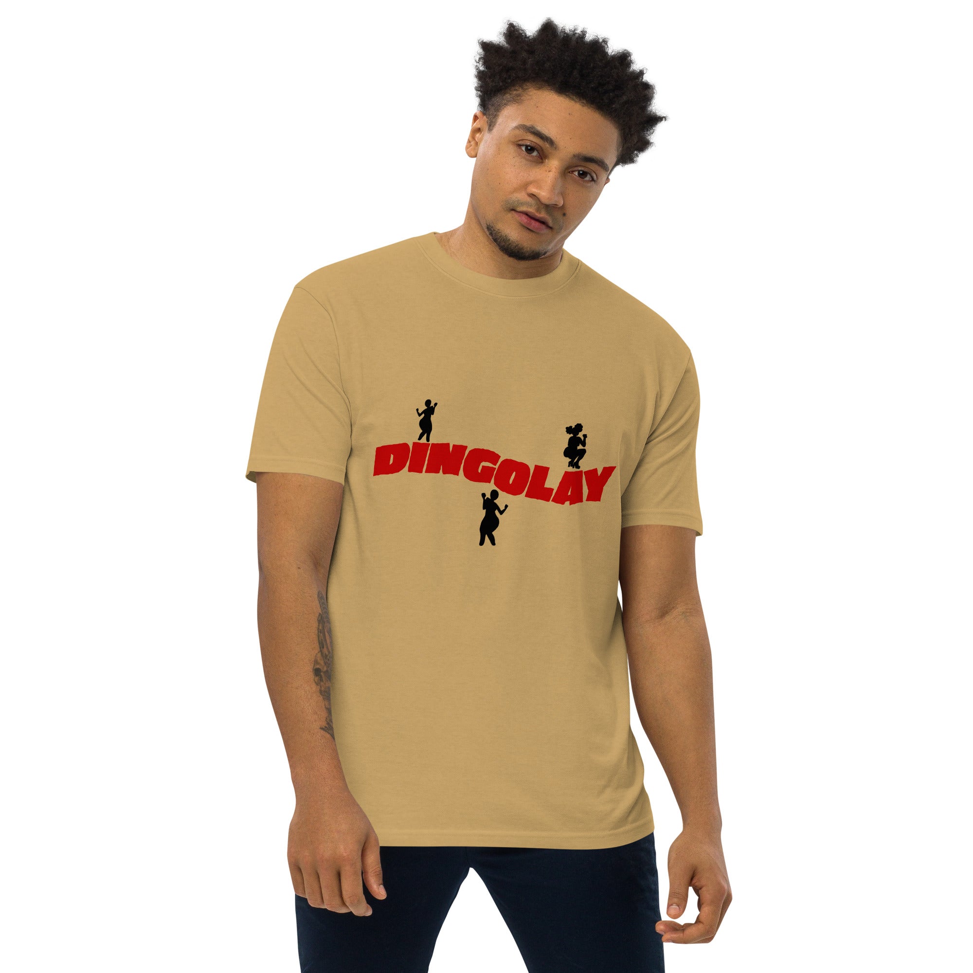 Men’s premium heavyweight Tee - Dingolay design