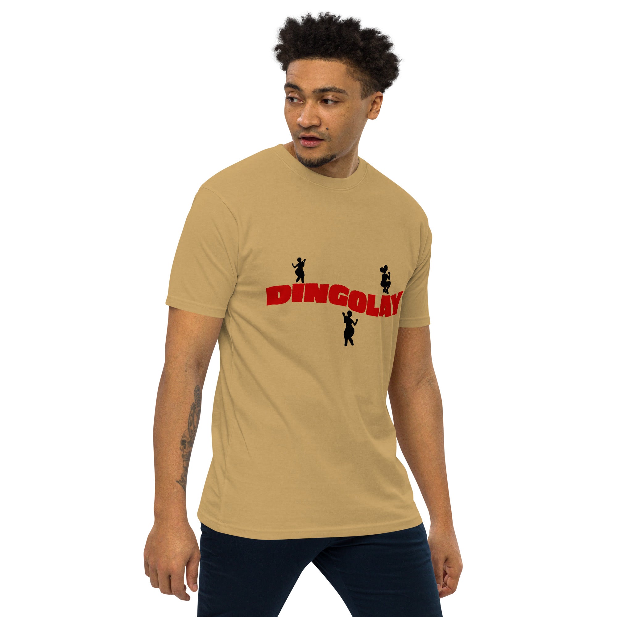 Men’s premium heavyweight Tee - Dingolay design