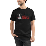 Organic T-Shirt - What Sweet in Goat Mouth design