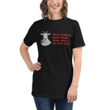 Organic T-Shirt - What Sweet in Goat Mouth design