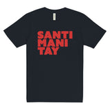 Black Unisex premium viscose hemp T-shirt - Santimanitay design