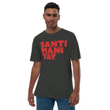 Black Unisex premium viscose hemp T-shirt - Santimanitay design