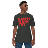 Black Unisex premium viscose hemp T-shirt - Santimanitay design