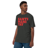 Black Unisex premium viscose hemp T-shirt - Santimanitay design
